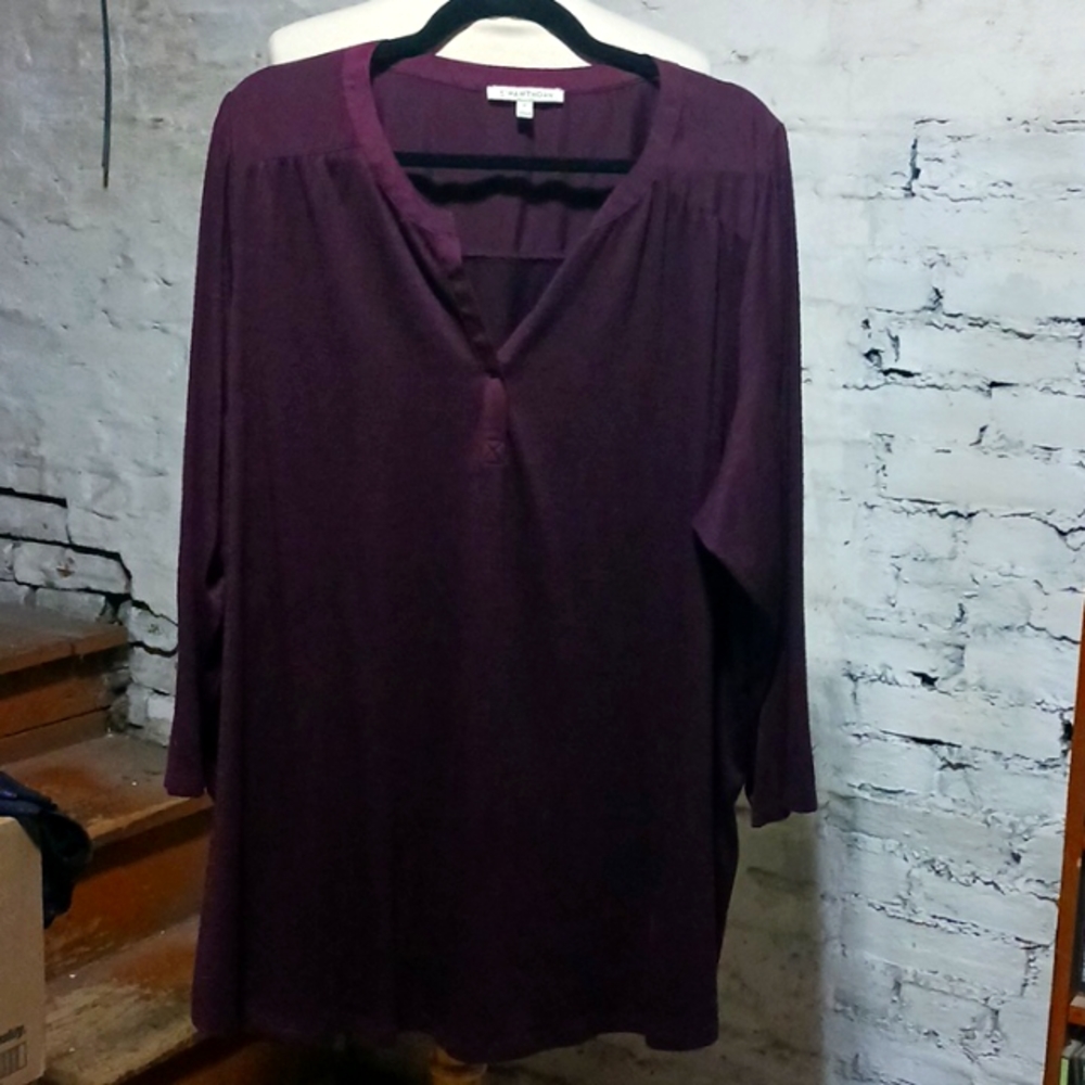 3xl used Hawthorn 3/4 sleeve  blouse